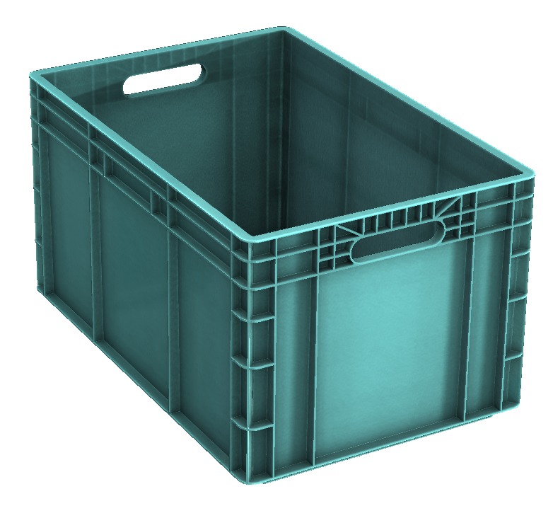 Caixa plástica – modelo 3D